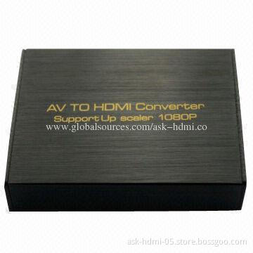 AV RCA to HDMI Converter, 5V DC/1A Power Supply, Adaptive PAL/NTSC Standard